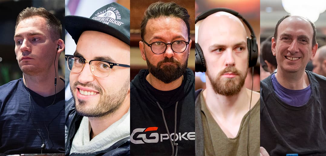 Who are the five biggest live poker tournament winners?